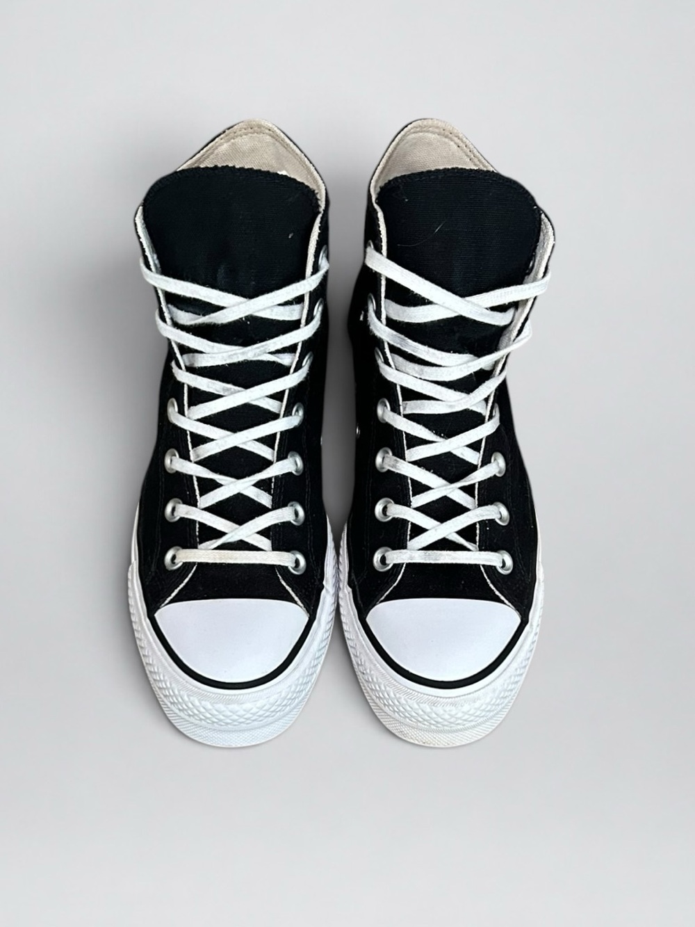 Converse Chuck Taylor All Star Lift Platform Black High Top Women’s 8 - Picture 2 of 12